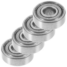 4 stuks stalen kogellagers voor de voorwielen van een rollator, duurzame vervangingsonderdelen met soepel rollende functie.