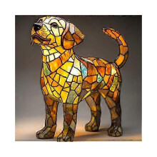 Labrador Retriever Hars Ornament LED Nachtlampje Dierenbeeldje Creatieve Bureau- en Tafellamp voor Huisdecoratie en Slaapkamer
