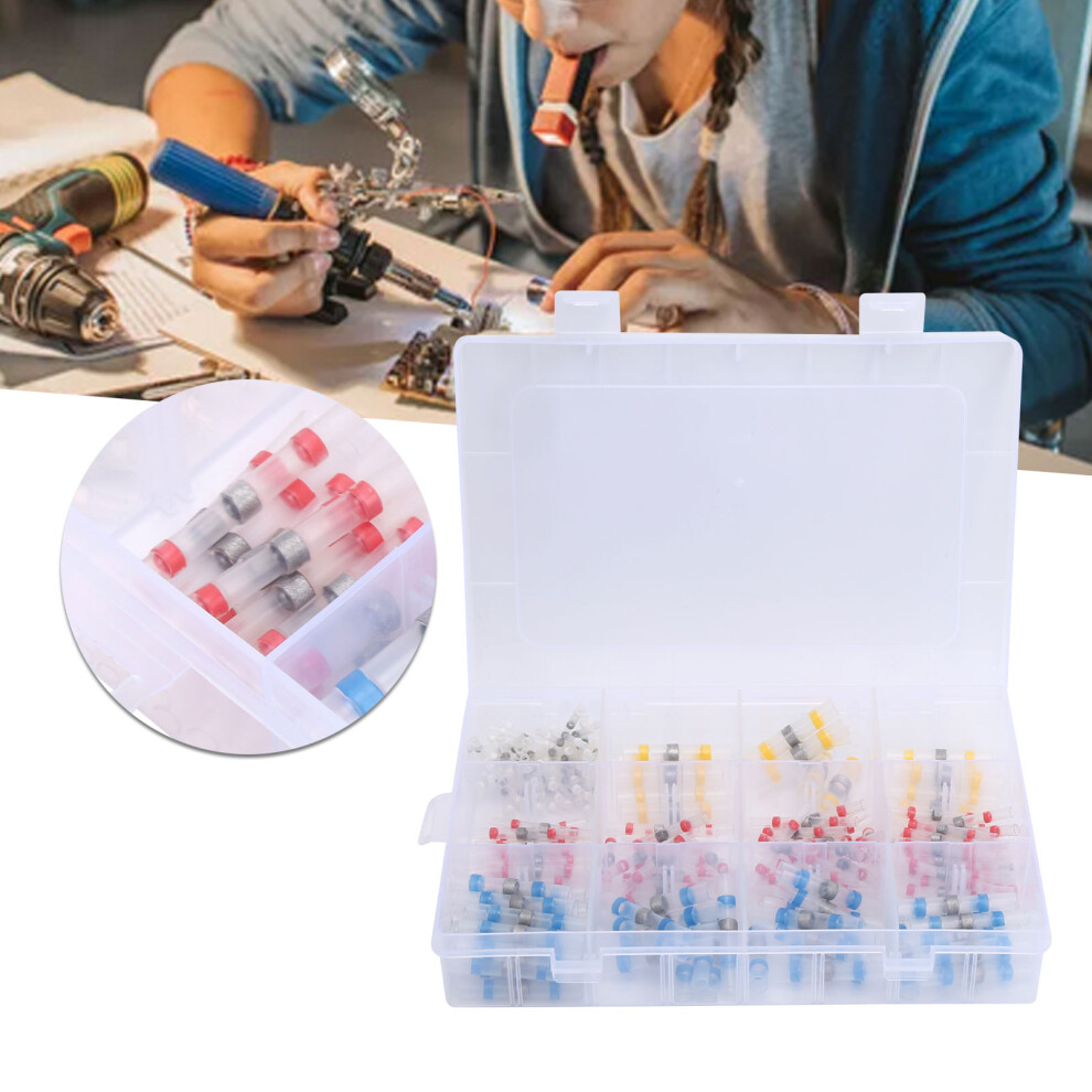 200pcs Heat Shrink Butt Waterproof Wire Splice