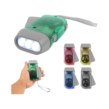 Handkurbel-Taschenlampe, Keine Batterien Erforderlich, Mit Handgelenkschlaufe, Kompakt, Für Notfälle Und Camping