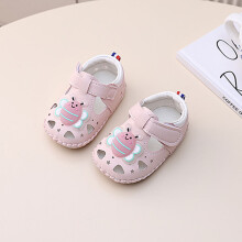 (Pink,13)Scarpe da passeggio bambino per bambini con suola antiscivolo e nastro magico per uso estivo