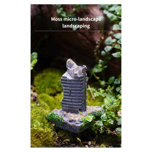 Simulation Ruins Building Model Figure FishTanks Ornament 1