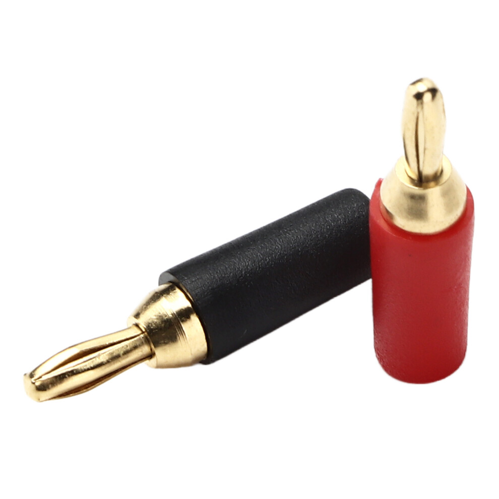 10pc 2.5mm Gold Banana Connectors