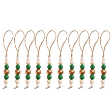Wood Beaded Christmas Tree Decoration For Wall Window-13