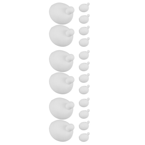 18Pièces Inserts De Balles Tpr Blanches Douces Pour Jouets Et Loisirs 1