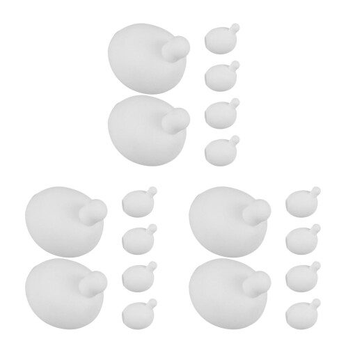 18Pièces Inserts De Balles Tpr Blanches Douces Pour Jouets Et Loisirs 2