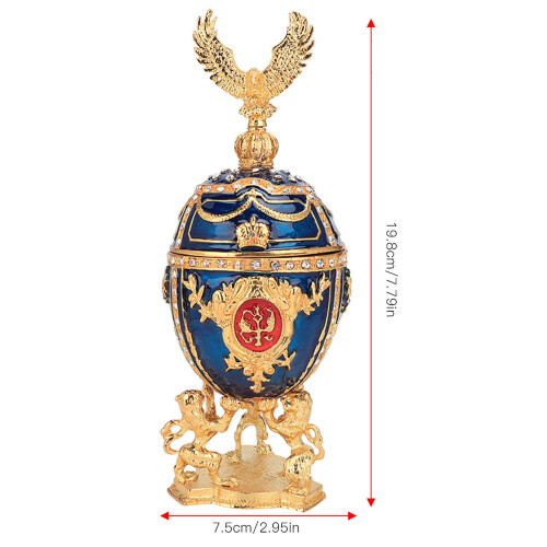 Elegant Enamel Diamond Decorative Box 1