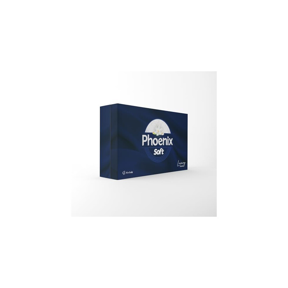 Phoenix Soft Luxury Facial Tissues - Bulk Buy 24 Boxes