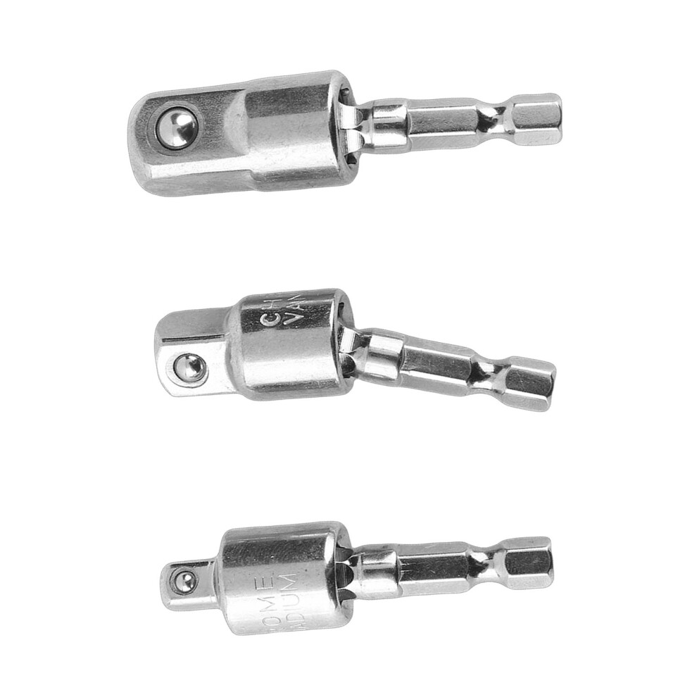 Hex to Square Drill Adaptor 3pc Set