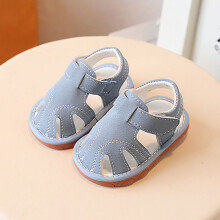 (Blue,18)Sandali estivi bambino con suola antiscivolo e chiusura per bambino passeggio regalo
