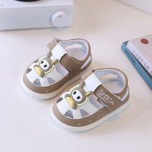 (Khaki,17)Sneakers leggere bambino cartone animato con nastro magico per autunno primavera