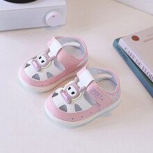(Pink,17)Sneakers leggere bambino cartone animato con nastro magico per autunno primavera