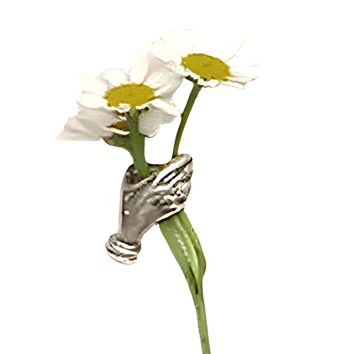 Lovely Flower Holder Brooch Interchangeable Blossoms Design For