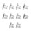 Rust-Proof Stainless Steel Flange Holders (10) 1