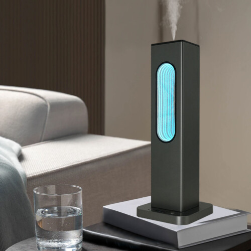 Waterless diffuser app and button