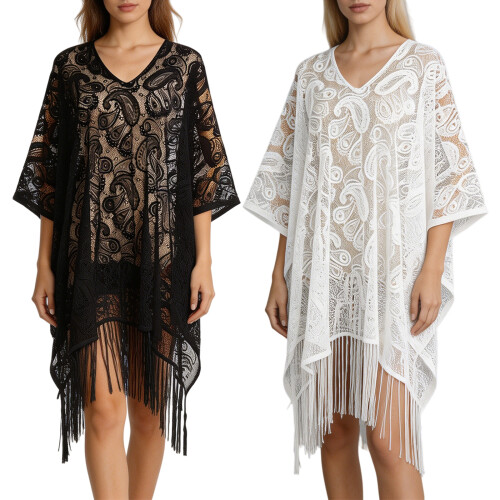Delicate Hollowed Pattern Shawl Breathable And Soft Scarf-Black 1