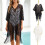 Delicate Hollowed Pattern Shawl Breathable And Soft Scarf-Black 3