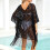 Delicate Hollowed Pattern Shawl Breathable And Soft Scarf-Black 6