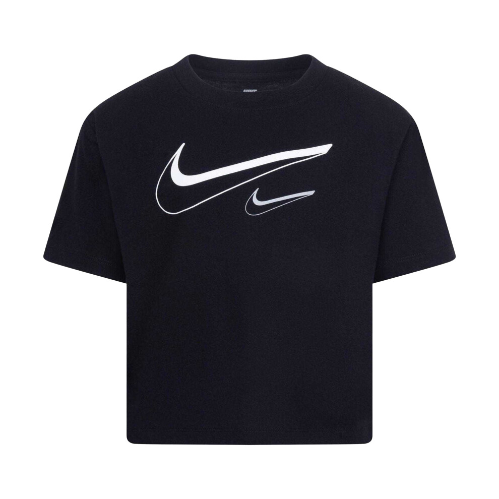 Nike (6 Years, ) Childrens/Kids Swoosh Logo T-Shirt Black