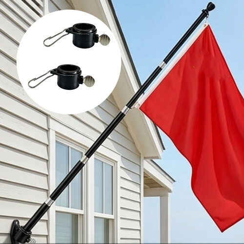 Pair Of Removable Spinable Flag Rods For Yard 5 Segments 2
