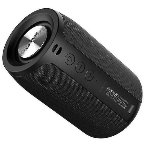 Altoparlante Bluetooth portatile nero con ingresso AUX, USB e SD, vivavoce e audio wireless