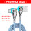 Doppelt abgewinkeltes USB-auf-Typ-C-Ladekabel mit-2m 4