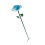 Decorative 75Cm Tall Flower Shape Yard Stake-light blue 1