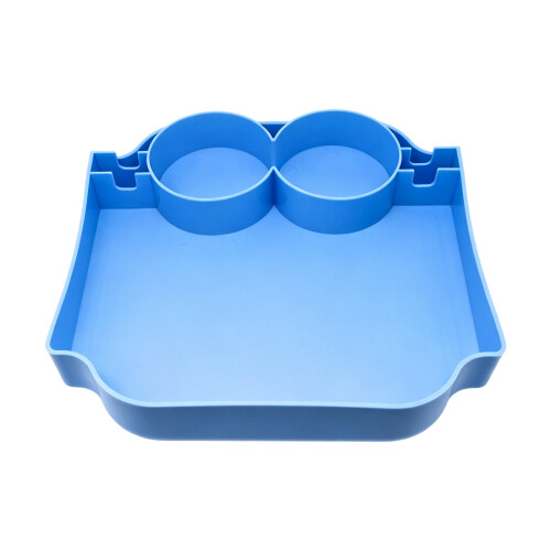 Plateau de sac de plage avec séparateur de support de-Bleu