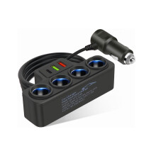 Apák napi ajándék 2025 új autós töltő szivargyújtó 1-4 elosztó gyors töltéssel 12V 24V univerzális, QC3.0 USB PD csatlak