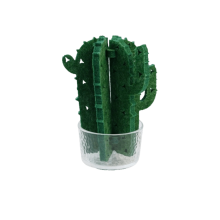 (Style B) Cactus Shaped Reptile Humidifier Moisturizing Physical Humidification Terrarium Reptile Tank Decoration