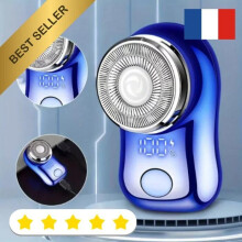 Mini rasoio elettrico da viaggio, display digitale della batteria, ricaricabile USB, compatto per uomo, regalo