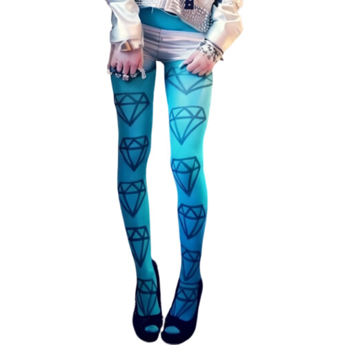 Collants opaques taille haute pour femmes avec bas collants