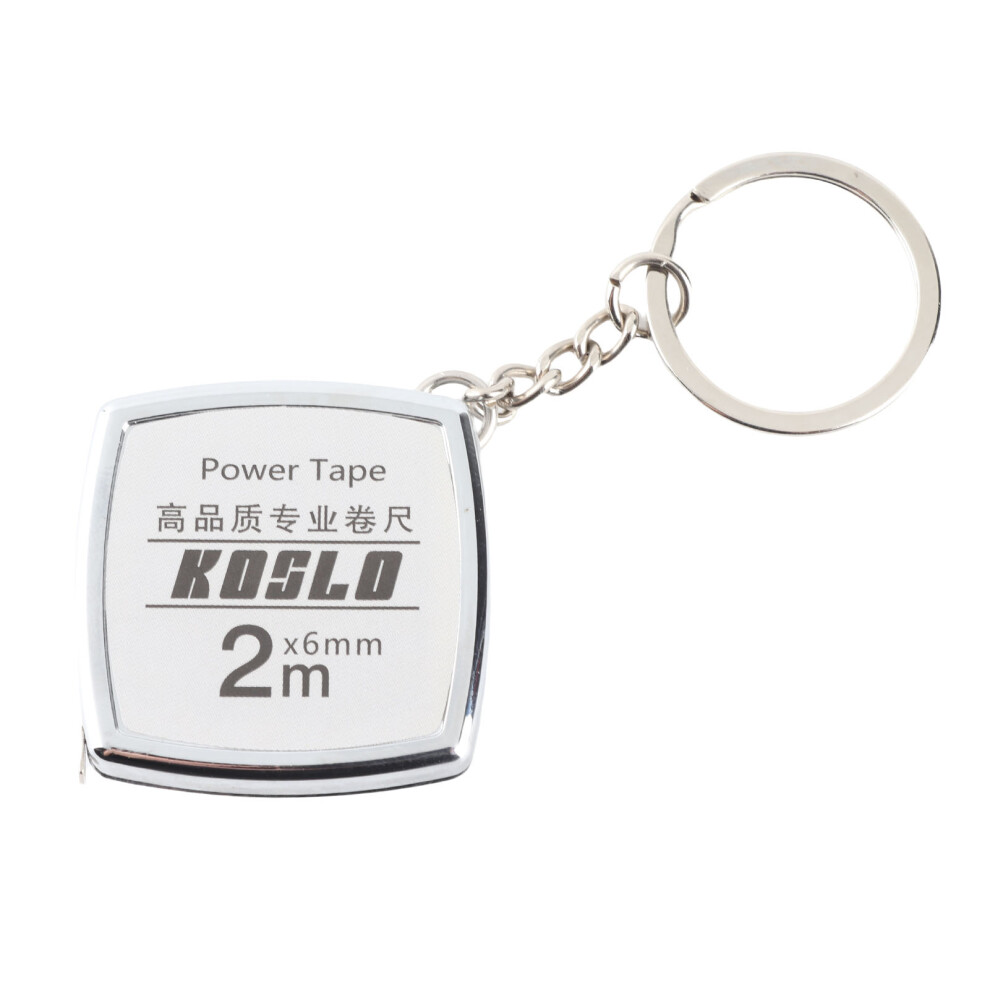 Retractable Keychain Tape Measure 2m Steel