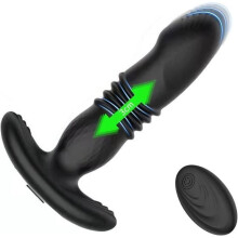 Massajador Prostático Elétrico para Homens, Plug Anal Wireless com Vibração e Movimento Recíproco, 10 Modos de Vibração