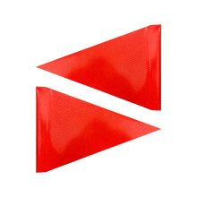 Drapeau d'avertissement triangulaire-Mode ordinaire 2 pièces