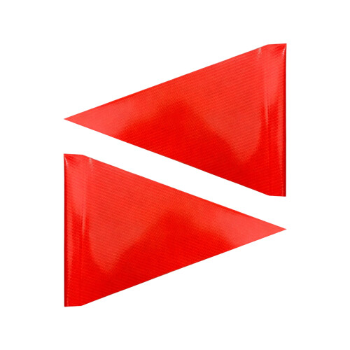 Drapeau d'avertissement triangulaire-Mode ordinaire 2 pièces