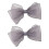 2Pcs Curtain Tieback Sweet Bows Window Curtain Bind-grey 1