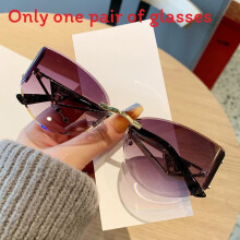 (DualGray)Trendige Damen Cat Eye Sonnenbrille mit PC-Gläsern für Sonnenschutz und Verbesserung Stil