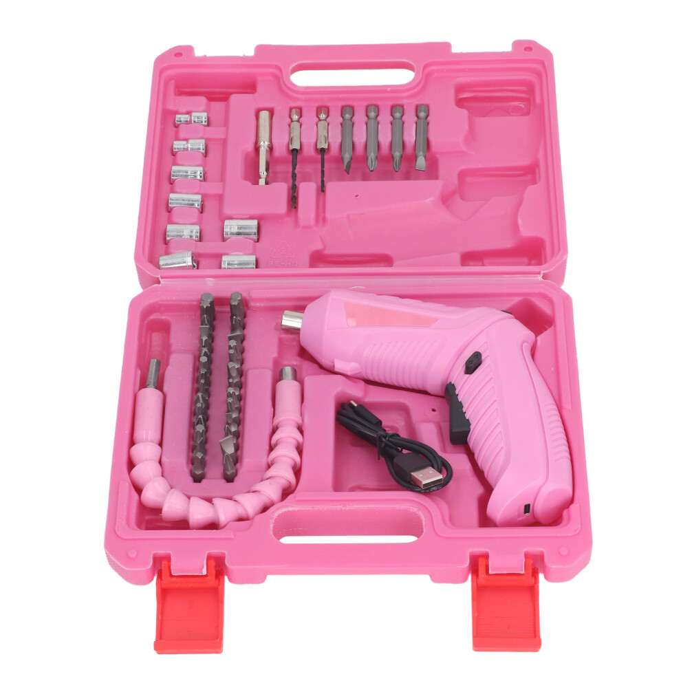 180 Rotatable Electric Screwdriver Pink
