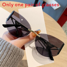 (FullGray)Trendige Damen Cat Eye Sonnenbrille mit PC-Gläsern für Sonnenschutz und Verbesserung Stil