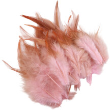 300Pcs Assorted Colored Feather 7-15CM Natural Craft-Pink
