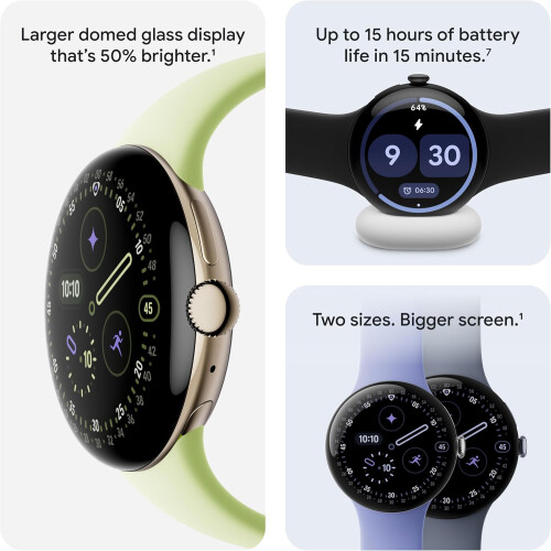Google Google Pixel Watch 4 45 mm Wi-Fi Pedra da Lua Acetinada / Pedra da Lua Smartwatch 2
