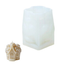 Rose Flower House siliconen mal vakantie kaars siliconen mallen
