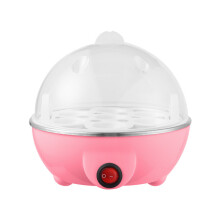 (PinkSingle,220VEurope)Pp Cuociuova Grande Capacità Multi Uova Caldaia Elettrodomestico Cucina Regalo Colazione per