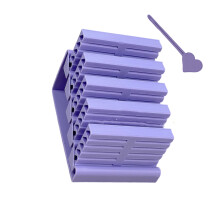 Stevige PET-plastic organisatoren met stofdichte-Paars