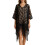 Lovely Lace Shoulder Wrap Soft Polyester Shawl For Travel-Black 1