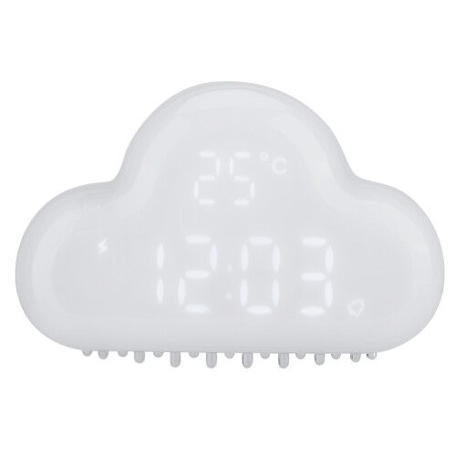 Digital Cloud Alarm Clock White Magnet