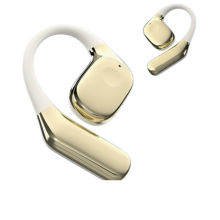 Auriculares sem fios de ouvido aberto com duplo gancho, autonomia prolongada, confortáveis para ouvir música e atender c