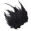 300Pcs Soft Natural Feather 7-15CM Length Colored-Black 1
