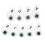 White PU Golf Iron Headcovers 9 Set 1